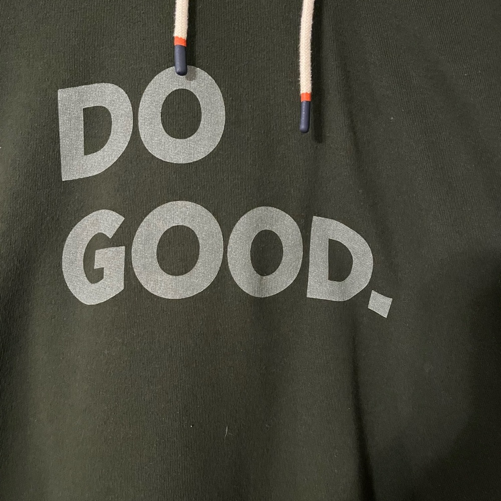 Cotopaxi Dark Green Hoodie with Gray Print - Picture 2 of 4